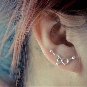 Dopamine Molecule Earrings